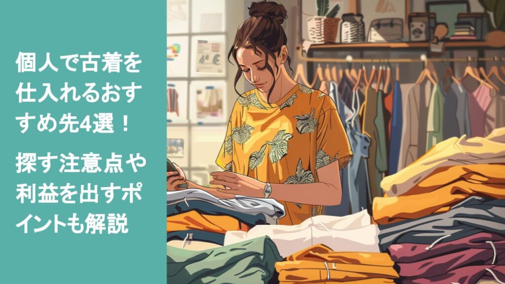 個人で古着を仕入れるおすすめ先4選！探す注意点や利益を出すポイント 