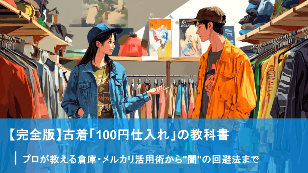 完全版】古着「100円仕入れ」の教科書｜プロが教える倉庫・メルカリ 